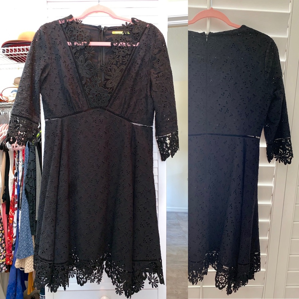 Gianni Bini Black Lace Dress